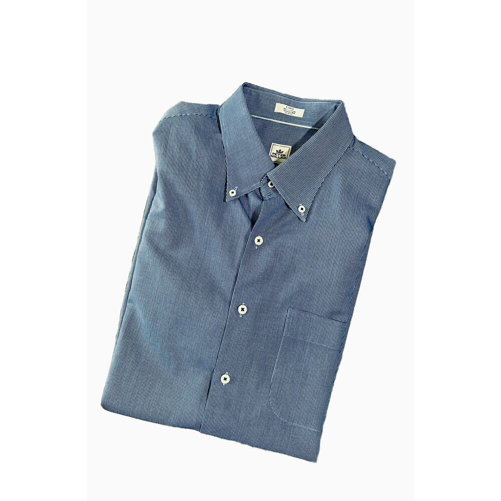 Peter Millar Blue Short Sleeve Button Up Men’s Large Shirt